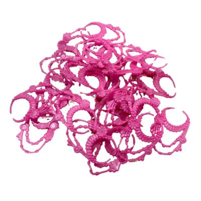 10pcs. long pink beaded necklaces-for fashion dolls