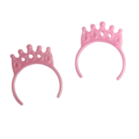 10pcs. Pink Tiara Headbands for Fashion Dolls - Thumbnail 1