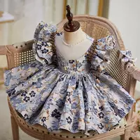 Sequined  Flower Girl Dresses Jewel Neck Bow Puff Princess Ball Gowns For Wedding Birthday Party Little baby Girls Toddlder Pageant Dress - Thumbnail 7