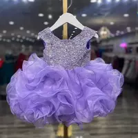 Cupcake Girl Pageant Dress Little Kids Cocktail Rising Star Party Wear Dance Gowns for Infant Toddler Flower Girls - Thumbnail 2