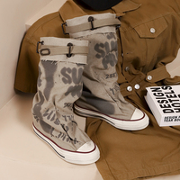 Trendy Fashion Graffiti Canvas Boots - Thumbnail 5