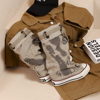 Trendy Fashion Graffiti Canvas Boots - Thumbnail 6