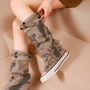 Trendy Fashion Graffiti Canvas Boots-2