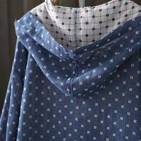 New style printed drawstring casual temperament loose thin jacket coat - Thumbnail 6