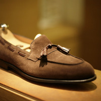 Newly Edition Natural Suede Style Men's Formal Loafers Slips On Shoes - Thumbnail 1