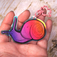 Ambre Snail Keychain - Thumbnail 1