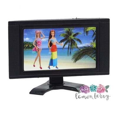 Fashion doll tv and stand-toy accessories