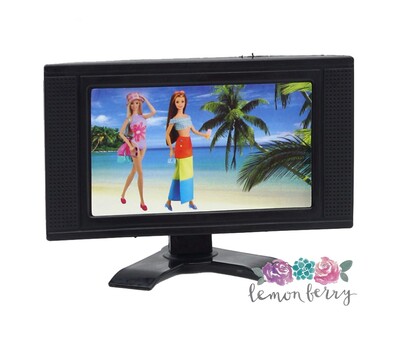 Fashion Doll TV and Stand-toy accessories
