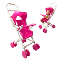 Pink Stroller w/Free Baby Doll-for Fashion Dolls - Thumbnail 1