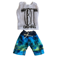 2 Sets of Boy Fashion Doll Swim Trunks and Lifesaver, black sunglasses, and pair of shoes - Thumbnail 2