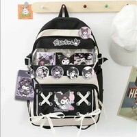Kawaii Kuromi Anime Backpack Student School Bag - Thumbnail 2