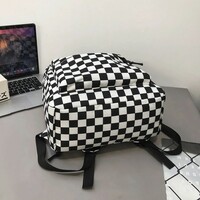 Waterproof Fashion Plaid Backpack - Thumbnail 5