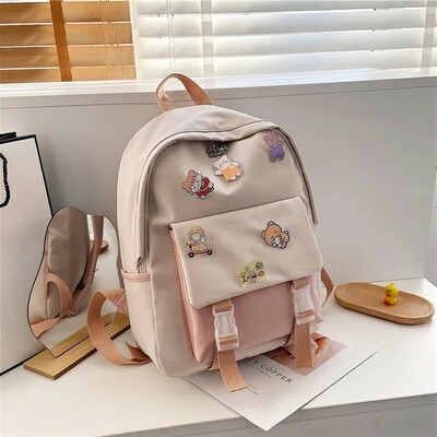 Trendy High Capacity Nylon Waterproof Backpack