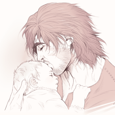 Print - ffxvi baby and clive