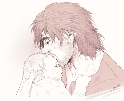 Print - FFXVI Baby and Clive