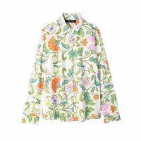 Casual Printed Poplin Shirt + Pants Set - Thumbnail 4