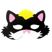 Cat Eva Kids Mask, EVA Animal Masks for Kids, Birthday party Masks