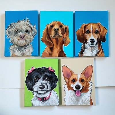 custom 5x7" Pet portrait