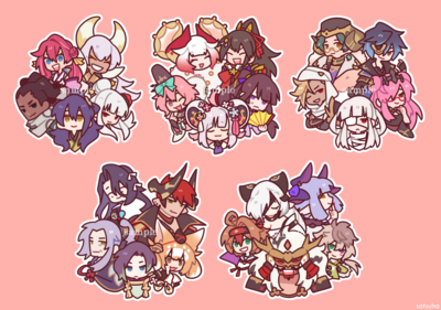 Dragalia Lost Wyrmclan Stickers