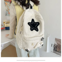 Kawaii Aesthetic Stars Backpack - Thumbnail 4