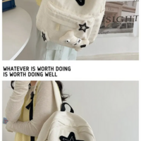 Kawaii Aesthetic Stars Backpack - Thumbnail 5