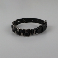 Grunge punk leather bracelet - Thumbnail 3