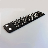 Grunge punk rivet bracelet - Thumbnail 3