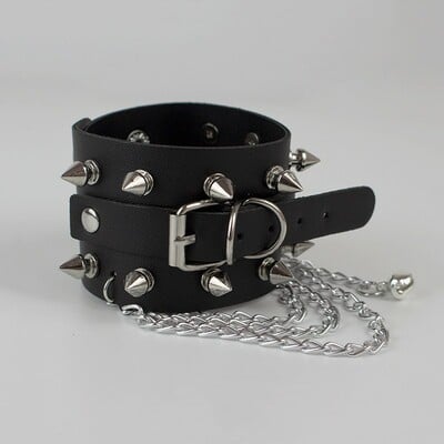Alternative punk rivet chains bracelet