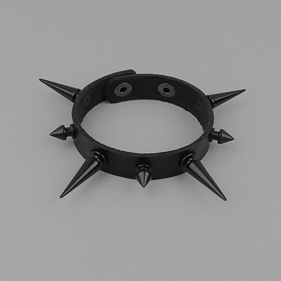 Punk darkness black rivet bracelet