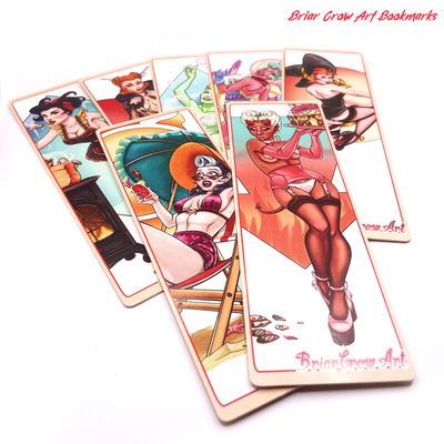 Monster pinup bookmark sets