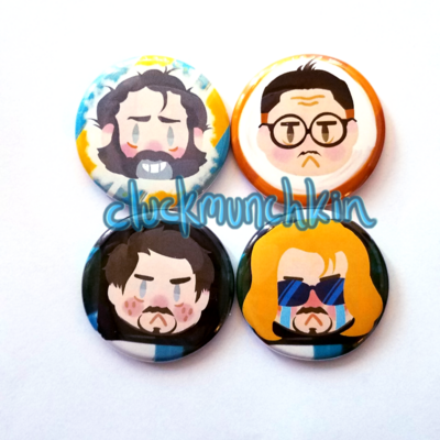 Disco elysium 1.5 inch pin buttons