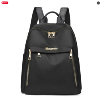 Black Large Capacity Backpack School Bag - Thumbnail 7