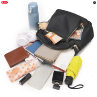 Black Large Capacity Backpack School Bag - Thumbnail 2
