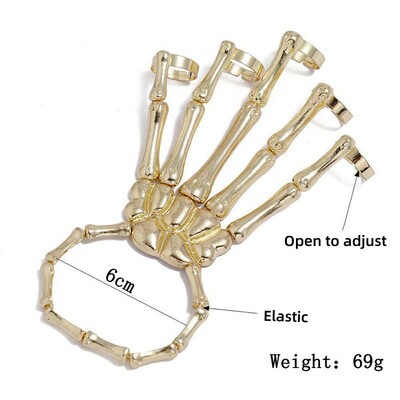 Alternative punk skeleton bracelet