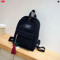 Corduroy Retro Women Backpack  - Thumbnail 5