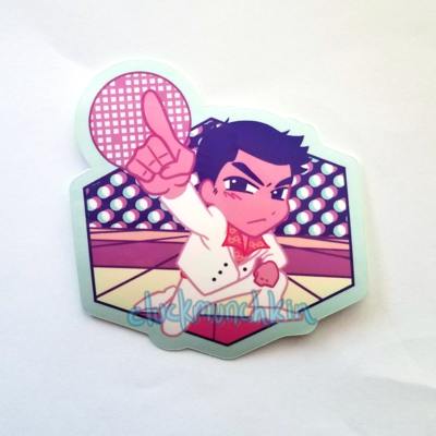 Kiryu kazuma disco sticker - like a dragon (ryu ga gotoku 0 rgg)