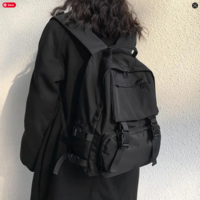 Unisex High Street Black Large Capacity Travel Bag - Thumbnail 4