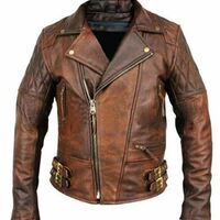 NEW Men's Leather Jacket Motorcycle Bomber Biker Real Lambskin Leather Jacket - Thumbnail 4