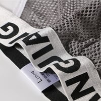 3PK Black Wangjiang Men's sexy underwear mesh holes pouch separator cut-out boxer briefs underpants 5022PJ - Thumbnail 6