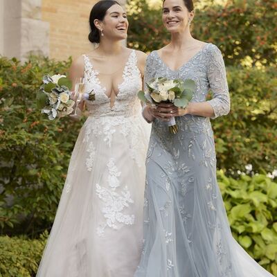 Grey mother dresses lace appliques wedding guest mother of the bride /groom formal dress