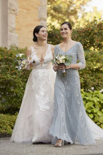 Grey Mother Dresses Lace Appliques Wedding Guest Mother Of the Bride /Groom Formal Dress