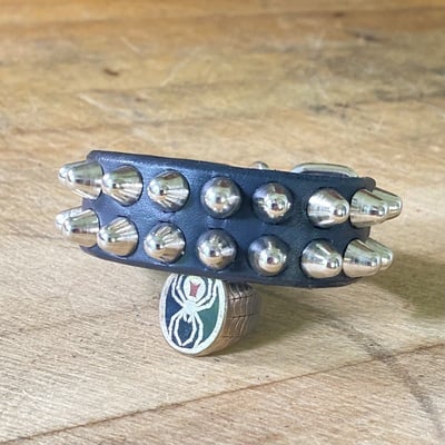 2 row short british stud cuff