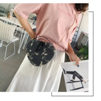 Sweet Lace Heart Round Handbags PU Leather Cross Body Bags  - Thumbnail 1