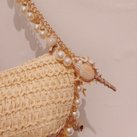 Boho Chic  Seashell and Pearls Bag - Thumbnail 1