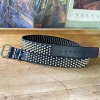 1.75" wide 4-3-4 Short British Stud Belt - Thumbnail 8