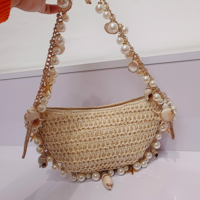 Boho Chic  Seashell and Pearls Bag - Thumbnail 2