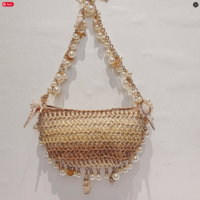 Boho Chic  Seashell and Pearls Bag - Thumbnail 4