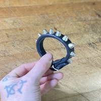 Self-Keeper 1-Row Short British Stud Wristband - Thumbnail 1