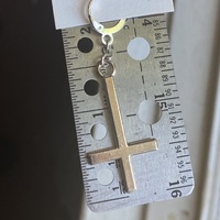 Big Crucifix Earring - Thumbnail 3