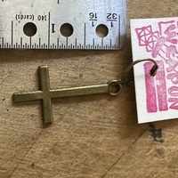 Big Crucifix Earring - Thumbnail 9